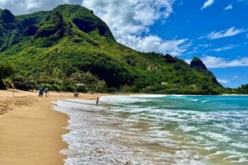 views from Tunnels Beach, Kauai